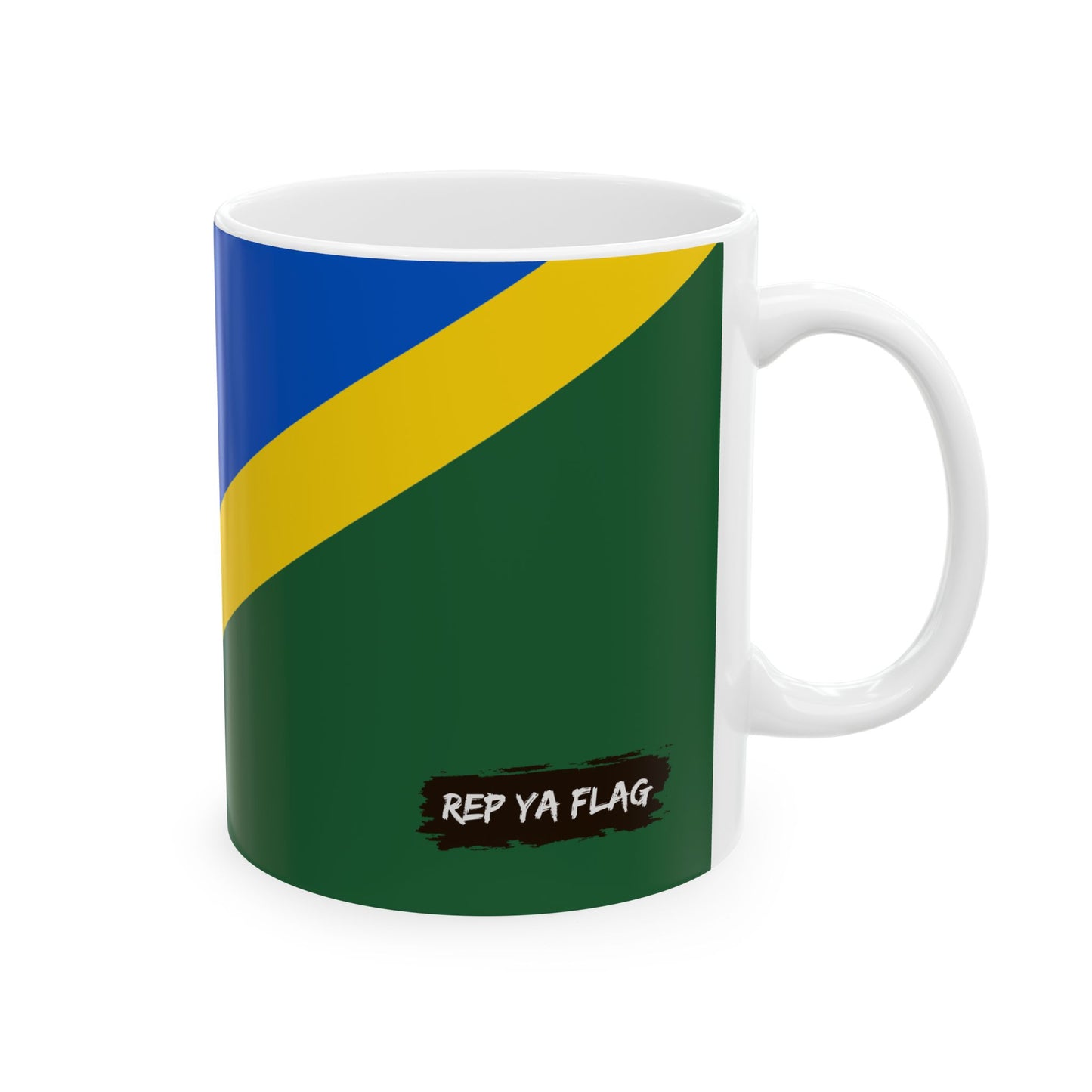 Solomon Islands Flag Coffee Mug 11oz & 15oz | Solomon Islander Heritage Ceramic Coffee Tea Mug | Rep Ya Flag