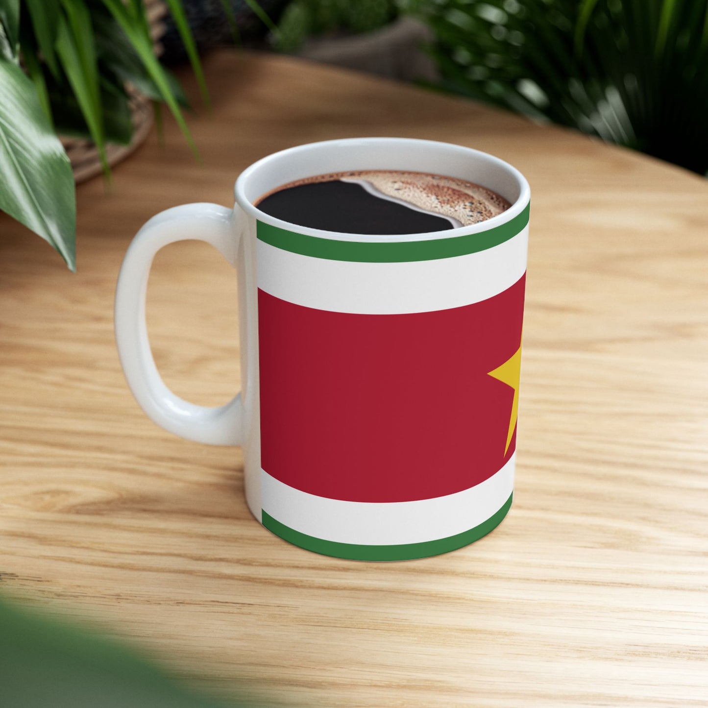 Suriname Flag Coffee Tea Mug 11oz 15oz | Rep Ya Flag Ceramic Mug