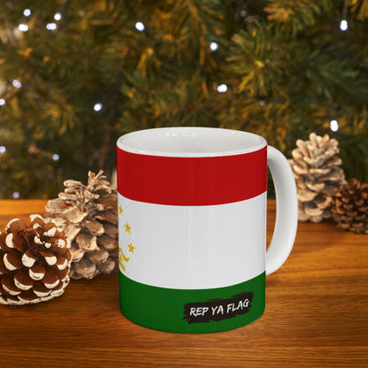 Tajikistan Flag Coffee Tea Mug 11oz 15oz | Rep Ya Flag Ceramic Mug