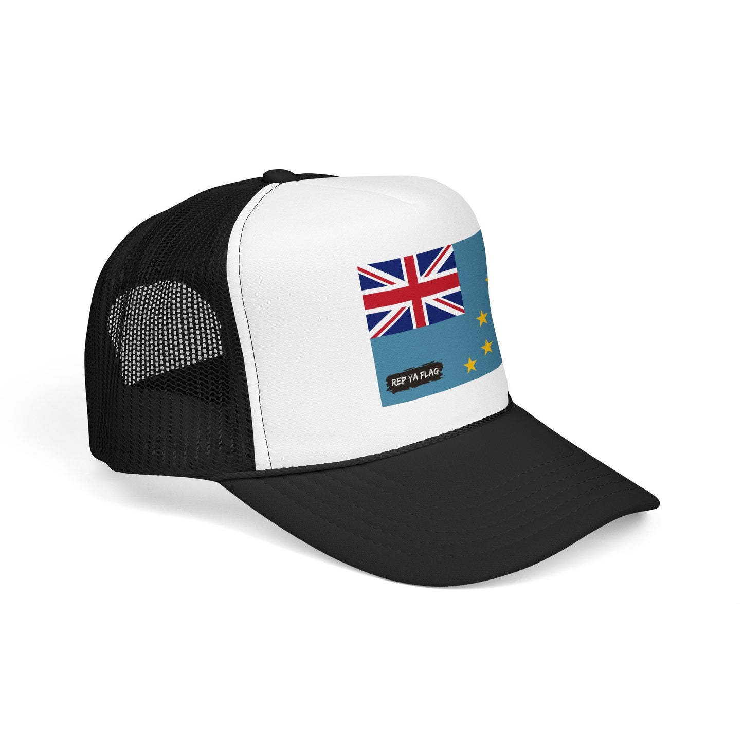 Tuvalu Flag Foam Trucker Hat | Rep Ya Flag design