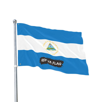Nicaragua Flag Garden Banner | Double Sided Outdoor Flag | Rep Ya Flag