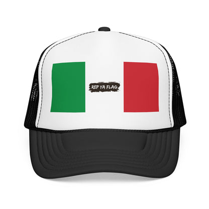 Italy Flag Foam Trucker Hat | Italian Pride Snapback Cap | Rep Ya Flag