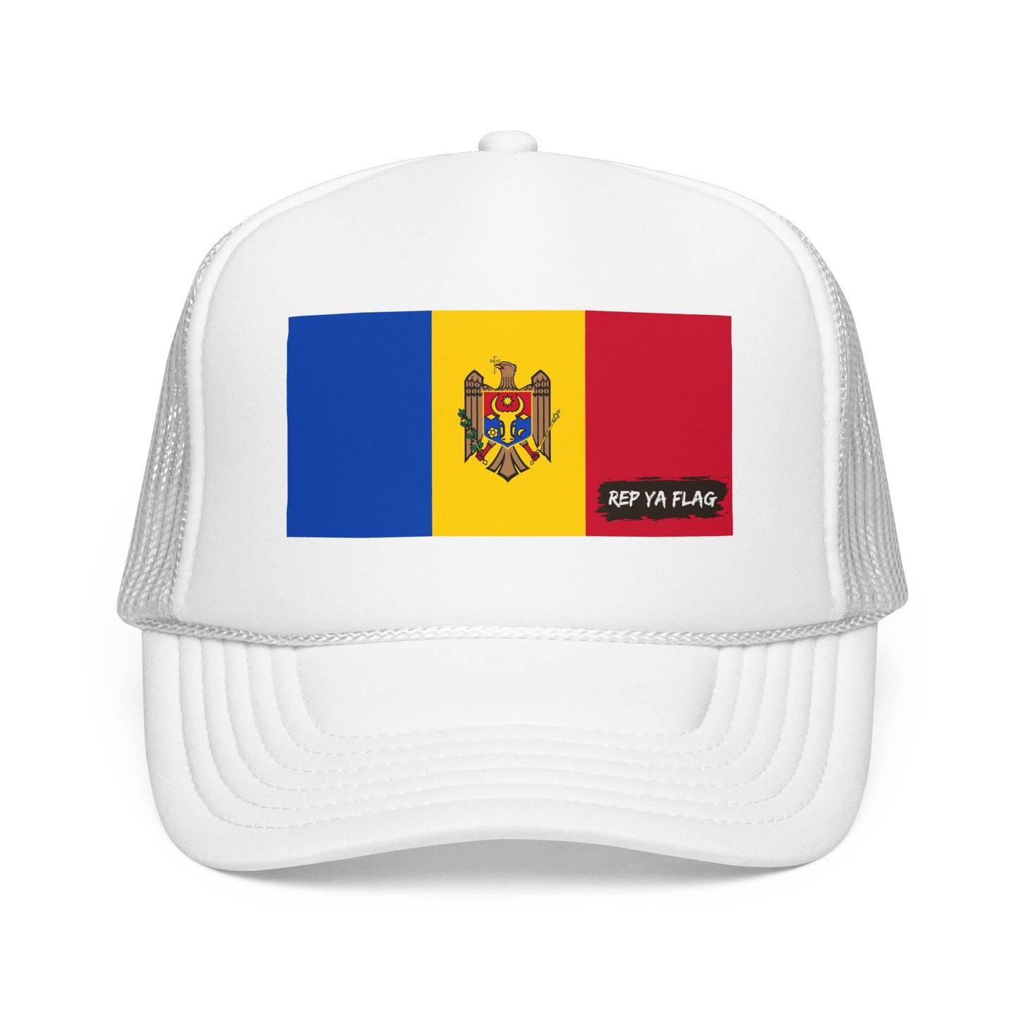 Moldova Flag Foam Trucker Hat | Moldova Pride Snapback Cap | Rep Ya Flag