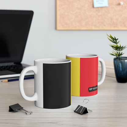 Belgium Flag Coffee Mug | Belgian Pride Ceramic Tea Mug 11oz & 15oz | Rep Ya Flag