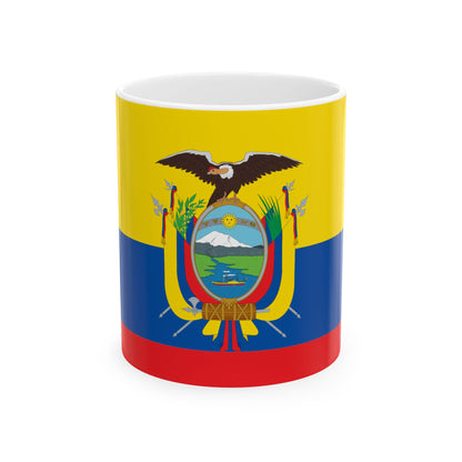 Ecuador Flag Coffee Tea Mug 11oz 15oz | Rep Ya Flag Ceramic Mug
