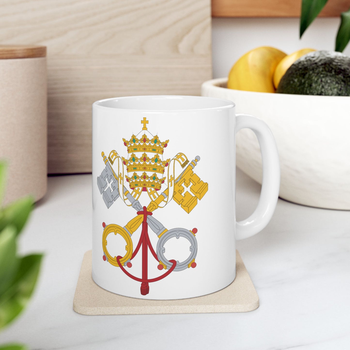 Vatican City Flag | Coffee Tea Ceramic Mug Cup | 11oz 15oz | Rep Ya Flag