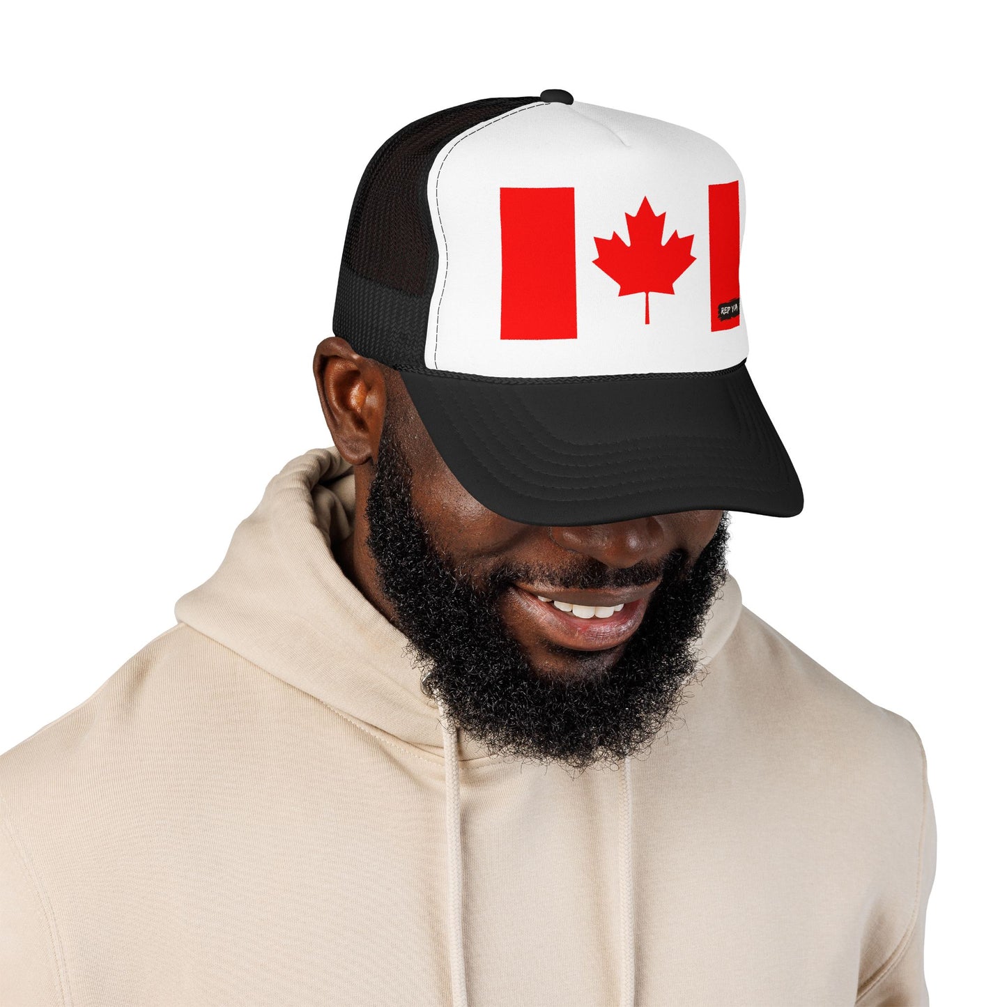 Canada Flag Foam Trucker Hat | Canadian Pride Snapback Cap | Rep Ya Flag