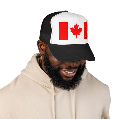 Canada Flag Foam Trucker Hat | Canadian Pride Snapback Cap | Rep Ya Flag