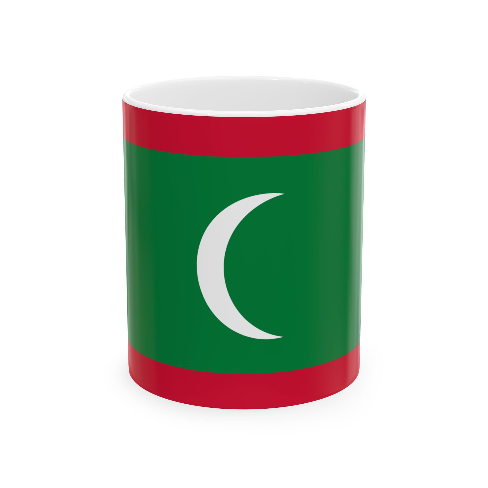 Maldives Flag Coffee Tea Mug 11oz 15oz | Rep Ya Flag Ceramic Mug