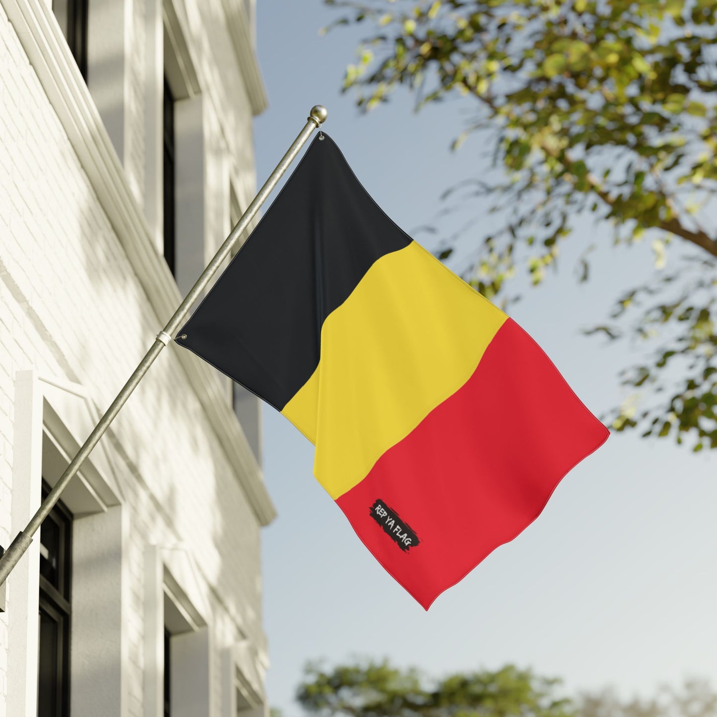 Belgium Flag Garden Banner | Double Sided Outdoor Flag | Rep Ya Flag