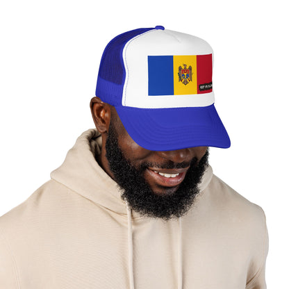 Moldova Flag Foam Trucker Hat | Moldova Pride Snapback Cap | Rep Ya Flag