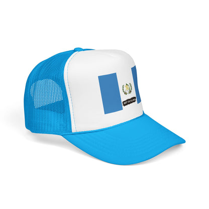 Guatemala Flag Foam Trucker Hat | Guatemalan Pride Snapback Cap | Rep Ya Flag