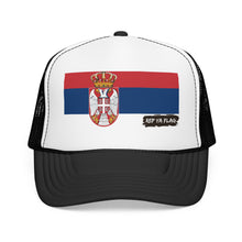 Serbia Flag Foam Trucker Hat | Serbian Pride Snapback Cap | Rep Ya Flag