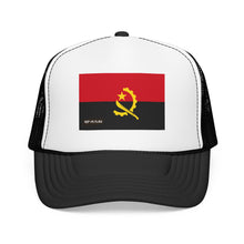 Angola Flag Foam Trucker Hat | Angolan Pride Snapback Cap | Rep Ya Flag