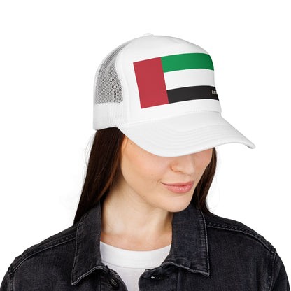 United Arab Emirates UAE Foam Trucker Hat | Rep Ya Flag design