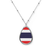 Thailand Flag Oval Necklace