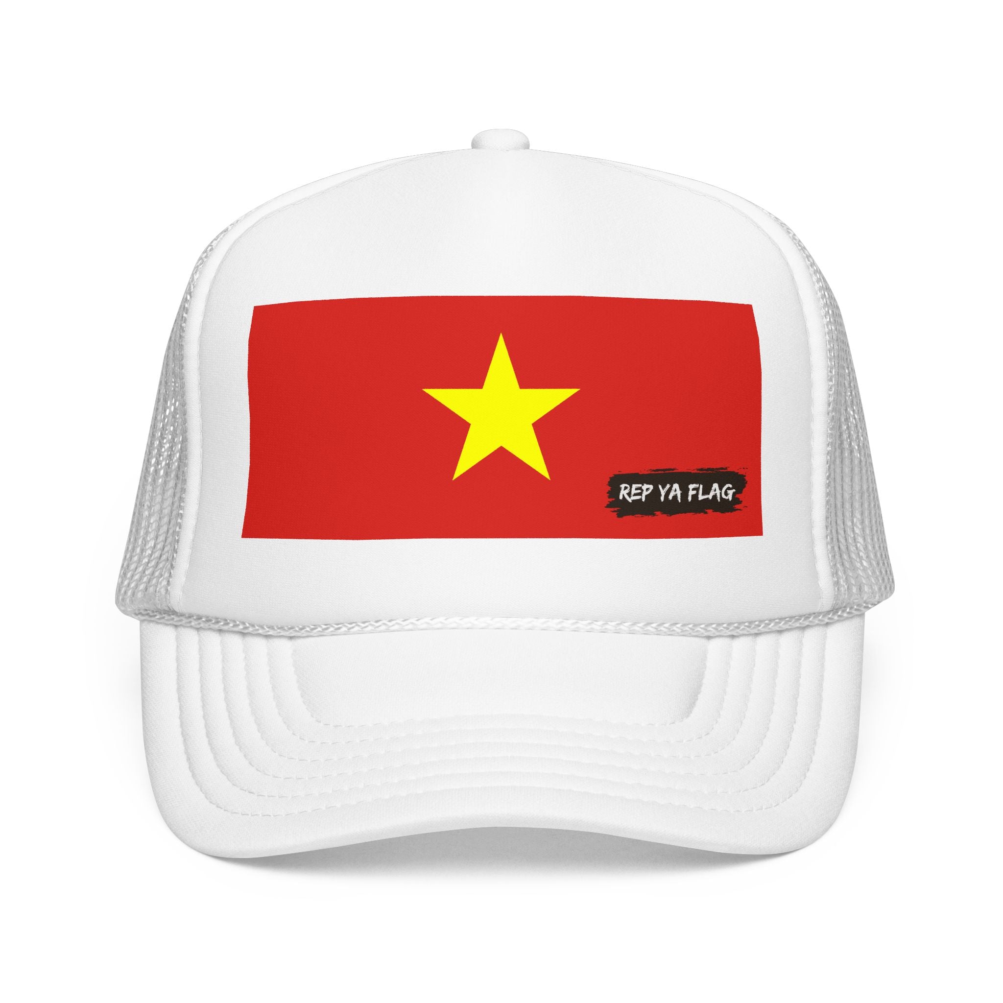 Vietnam Flag Foam Trucker Hat | Rep Ya Flag design