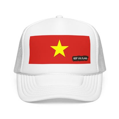Vietnam Flag Foam Trucker Hat | Rep Ya Flag design