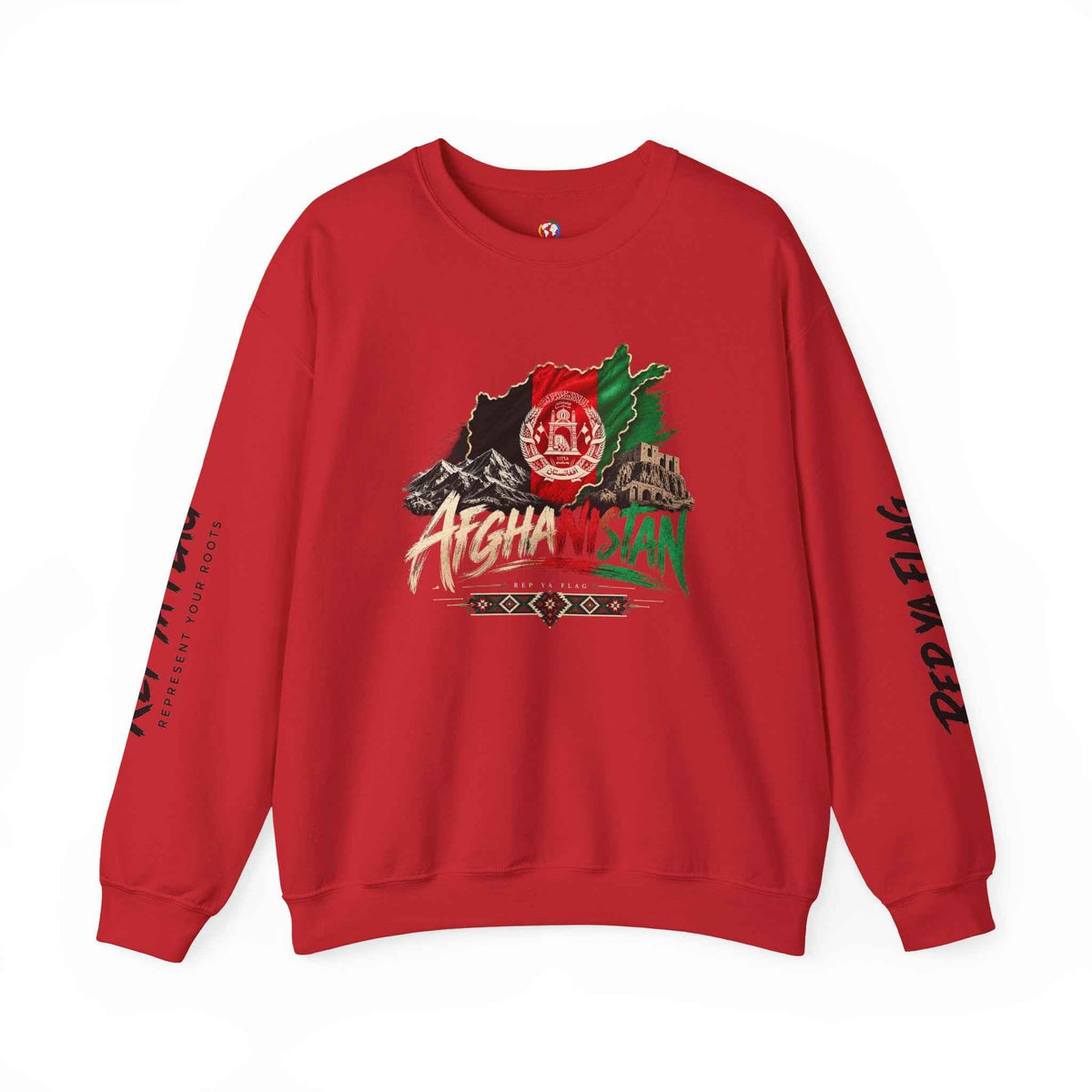 Afghanistan Flag Crewneck Sweatshirt — Patriotic Afghan Pride Sweater
