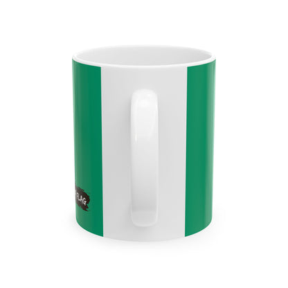 Nigeria Flag Coffee Tea Mug 11oz 15oz | Rep Ya Flag Ceramic Mug