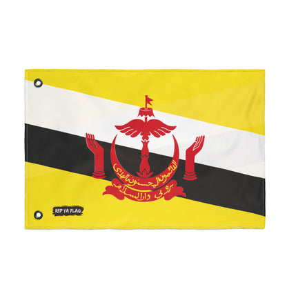 Brunei Flag Garden Banner | Double Sided Outdoor Flag | Rep Ya Flag