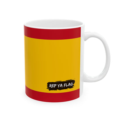Spain Flag Coffee Tea Mug 11oz 15oz | Rep Ya Flag Ceramic Mug