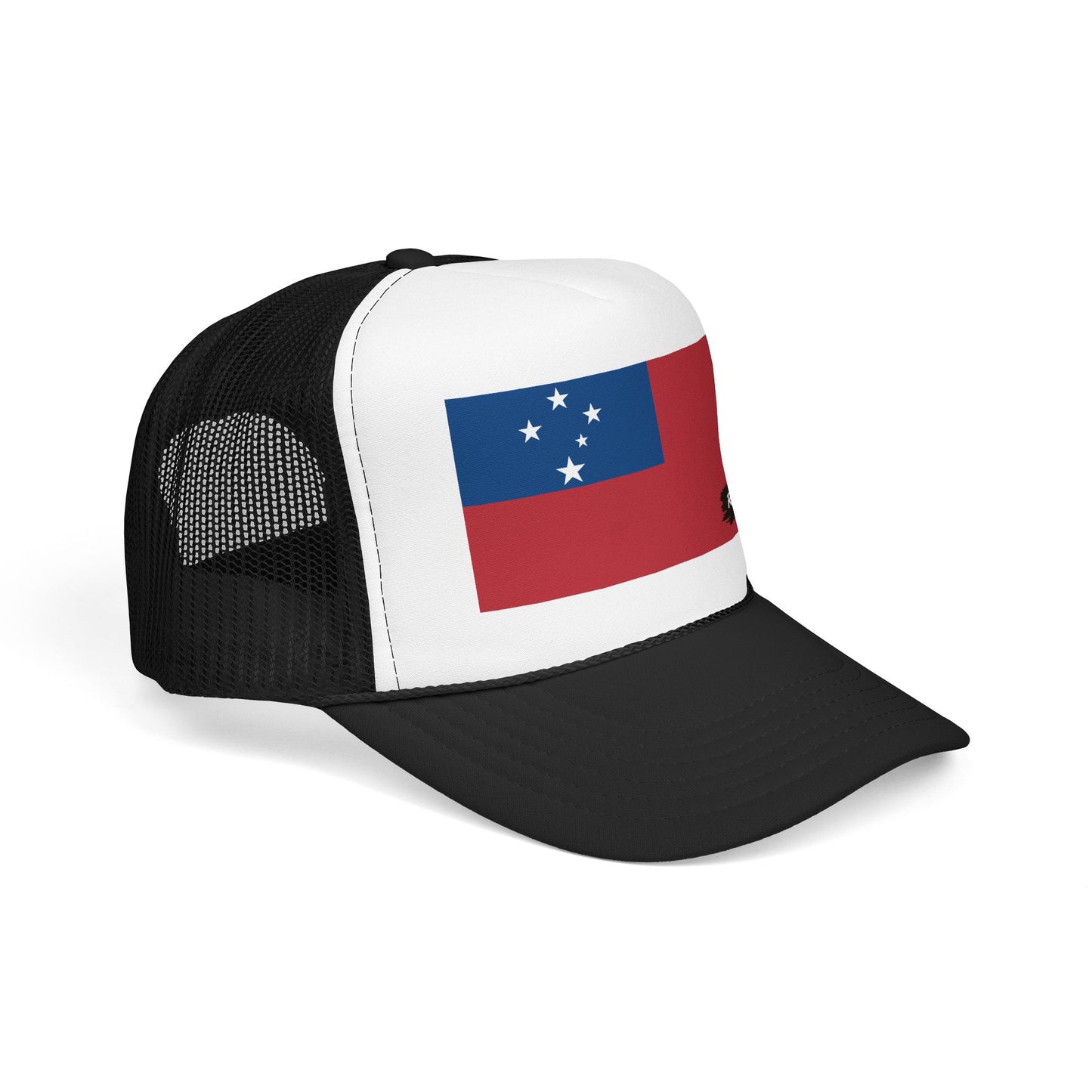 Samoa Flag Foam Trucker Hat | Samoan Pride Snapback Cap | Rep Ya Flag