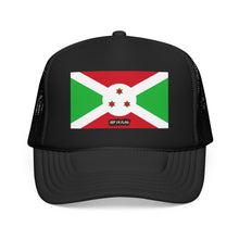 Burundi Flag Foam Trucker Hat | Burundian Pride Snapback Cap | Rep Ya Flag