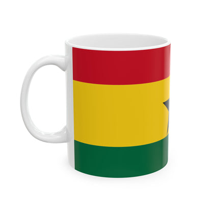 Ghana Flag Coffee Tea Mug 11oz 15oz | Rep Ya Flag Ceramic Mug