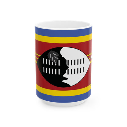 Eswatini Flag Coffee Tea Mug 11oz 15oz | Rep Ya Flag Ceramic Mug