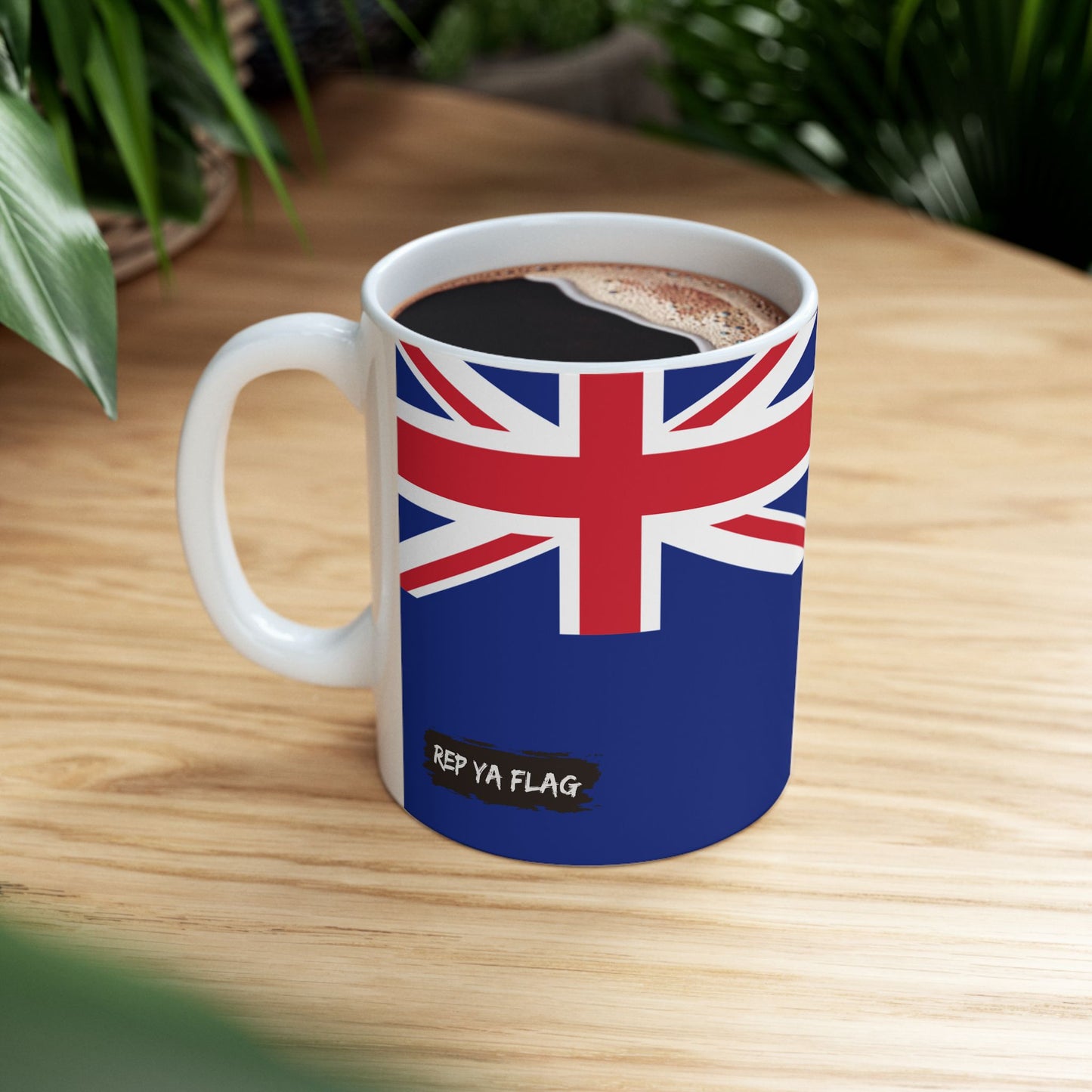 New Zealand Flag Coffee Tea Mug 11oz 15oz | Rep Ya Flag Ceramic Mug