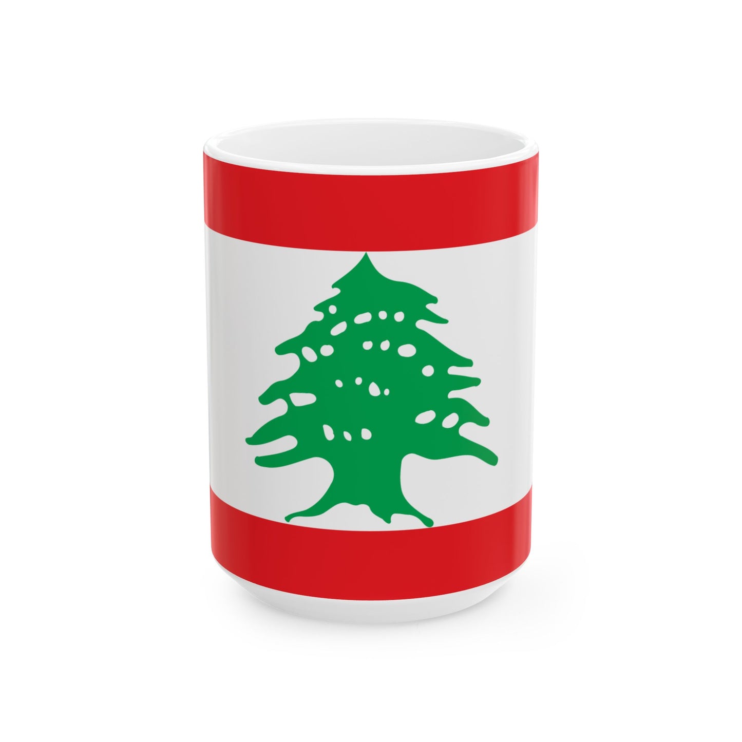 Lebanon Flag Coffee Tea Mug 11oz 15oz | Rep Ya Flag Ceramic Mug
