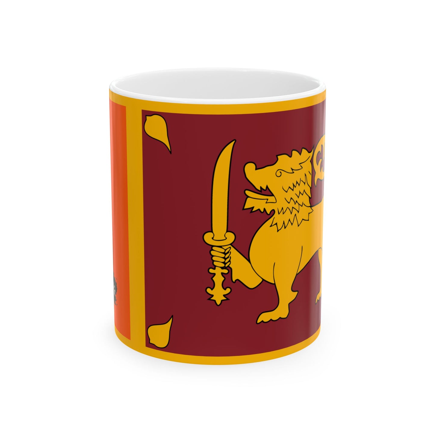 Sri Lanka Flag Coffee Tea Mug 11oz 15oz | Rep Ya Flag Ceramic Mug