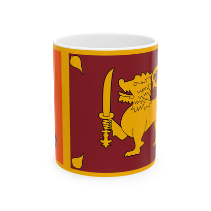 Sri Lanka Flag Coffee Tea Mug 11oz 15oz | Rep Ya Flag Ceramic Mug