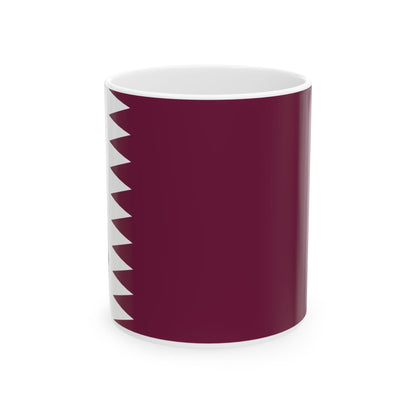 Qatar Flag Coffee Tea Mug 11oz 15oz | Rep Ya Flag Ceramic Mug