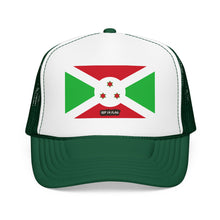 Burundi Flag Foam Trucker Hat | Burundian Pride Snapback Cap | Rep Ya Flag