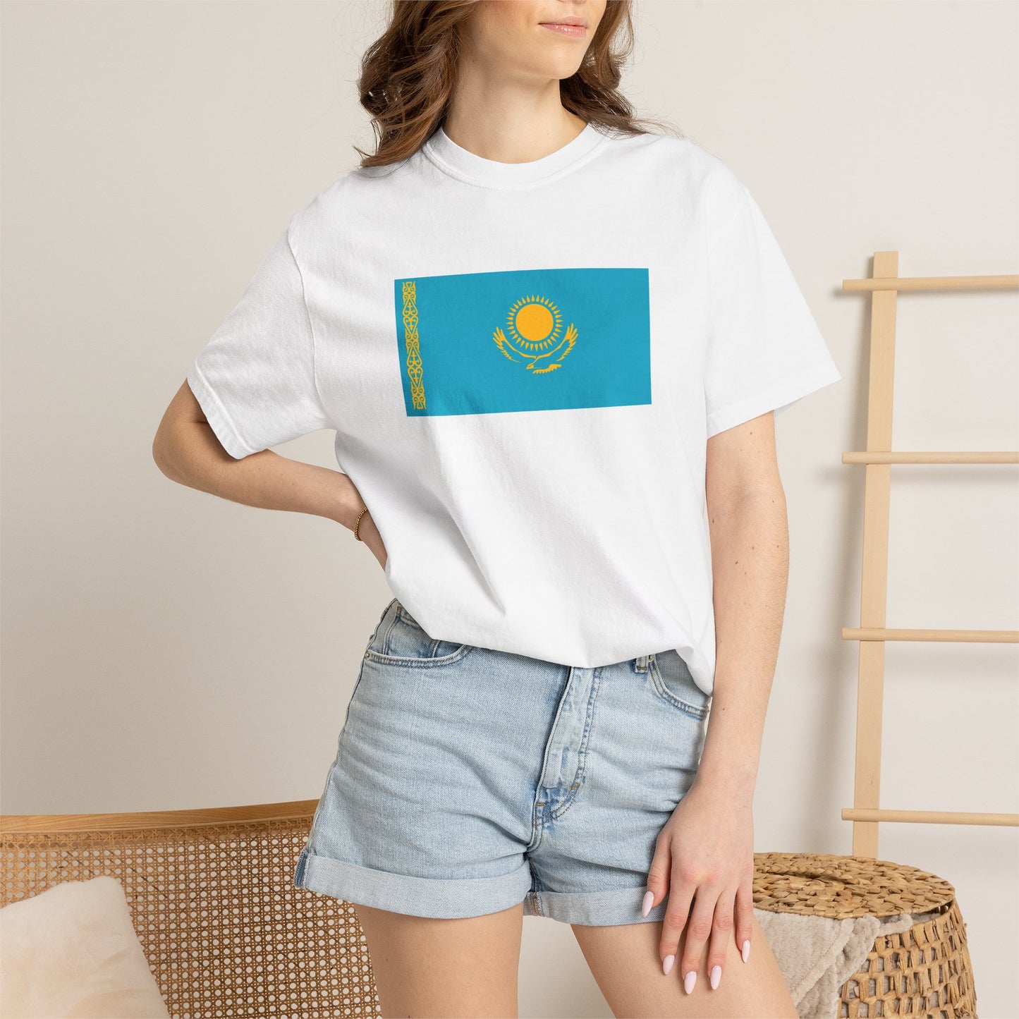 Kazakhstan Flag T Shirt | Kazakh Heritage Shirt S–4XL | Rep Ya Flag