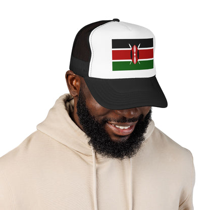 Kenya Flag Foam Trucker Hat | Kenyan Pride Snapback Cap | Rep Ya Flag