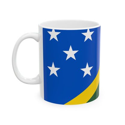 Solomon Islands Flag Coffee Mug 11oz & 15oz | Solomon Islander Heritage Ceramic Coffee Tea Mug | Rep Ya Flag