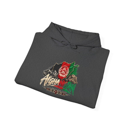 Afghanistan Flag Rose Hoodie — Vintage Afghan Pride Pullover