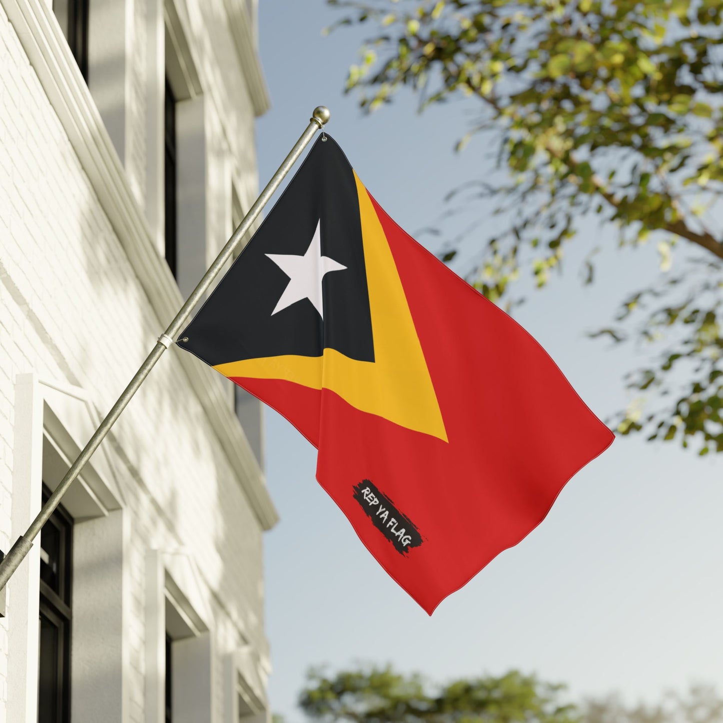 Timor-Leste Flag Garden Banner | Double-Sided Outdoor Flag | Rep Ya Flag