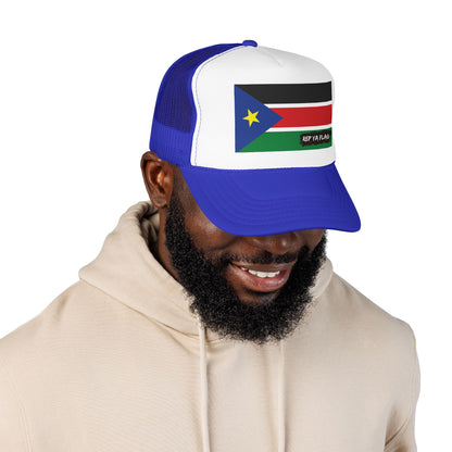 South Sudan Flag Foam Trucker Hat | Rep Ya Flag