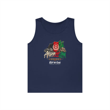 Afghanistan Flag Graphic Tank Top — 'Rep My Flag' Patriotic Design