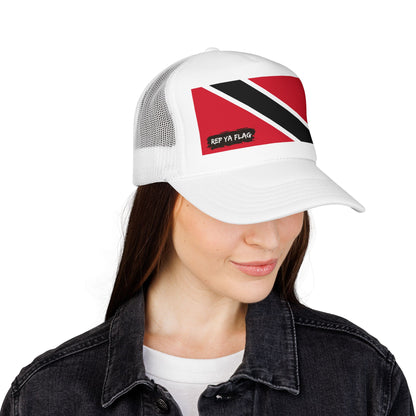 Trinidad and Tobago Flag Foam Trucker Hat | Rep Ya Flag design