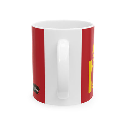 Mongolia Flag Coffee Tea Mug 11oz 15oz | Rep Ya Flag Ceramic Mug