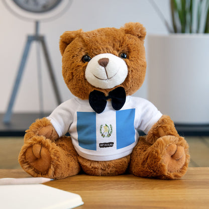 Guatemala Flag Teddy Bear | Guatemalan Heritage Plush Gift | Rep Ya Flag