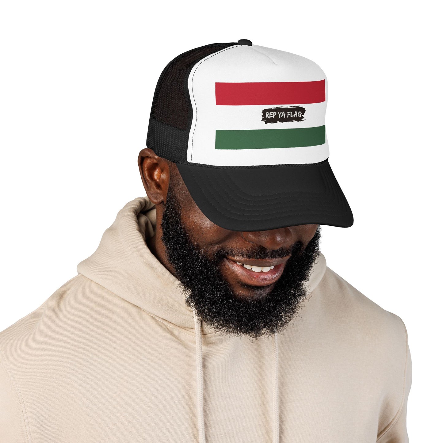 Hungary Flag Foam Trucker Hat | Hungarian Pride Snapback Cap | Rep Ya Flag