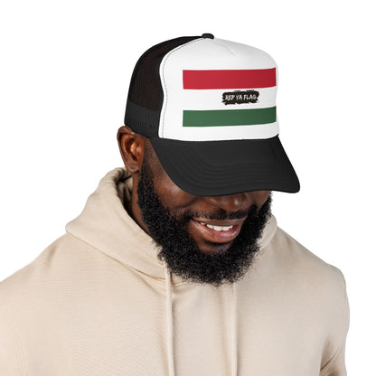 Hungary Flag Foam Trucker Hat | Hungarian Pride Snapback Cap | Rep Ya Flag
