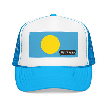 Palau Flag Foam Trucker Hat | Palauan Pride Snapback Cap | Rep Ya Flag