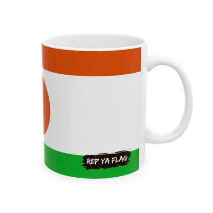 Niger Flag Coffee Tea Mug 11oz 15oz | Rep Ya Flag Ceramic Mug